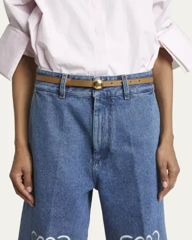 Loewe Smooth Leather Skinny Belt | Thumbnail 3