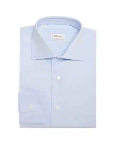 Brioni Men's Sea Island Cotton Herringbone Dress Shirt | Thumbnail 1 Brioni Men's Sea Island Cotton Herringbone Dress Shirt | Thumbnail 1