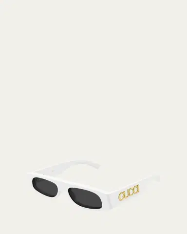 Gucci Logo Acetate Rectangle Sunglasses | Thumbnail 2 Gucci Logo Acetate Rectangle Sunglasses | Thumbnail 2