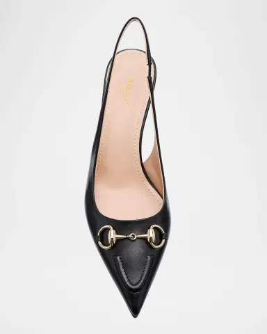Gucci Erin Leather Horsebit Slingback Pumps | Thumbnail 2 Gucci Erin Leather Horsebit Slingback Pumps | Thumbnail 2