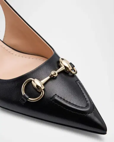 Gucci Erin Leather Horsebit Slingback Pumps | Thumbnail 3 Gucci Erin Leather Horsebit Slingback Pumps | Thumbnail 3