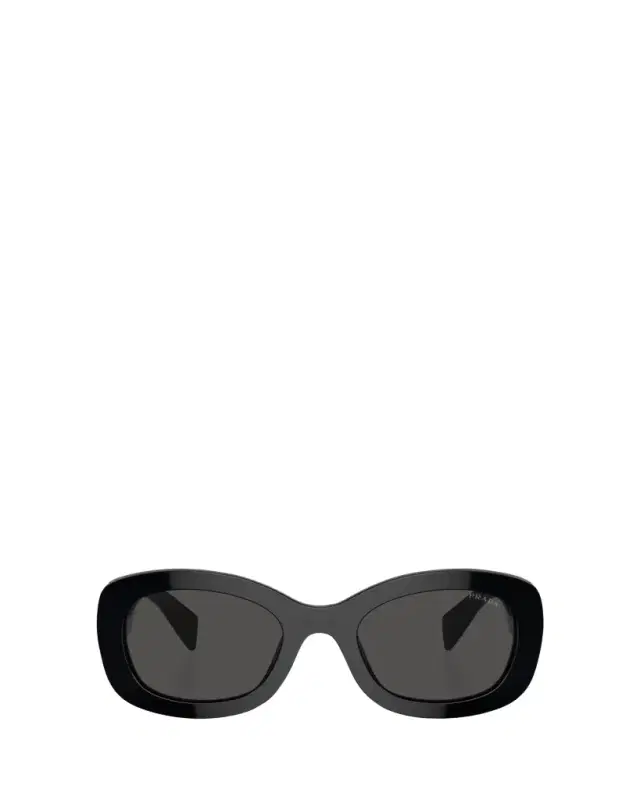 Prada Oversized Logo Acetate & Plastic Oval Sunglasses