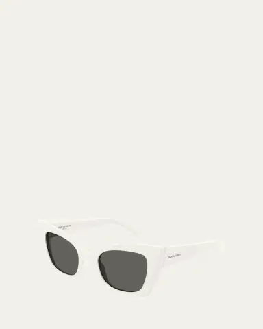 Saint Laurent Fashion Show Bio Nylon Cat-Eye Sunglasses | Thumbnail 2 Saint Laurent Fashion Show Bio Nylon Cat-Eye Sunglasses | Thumbnail 2