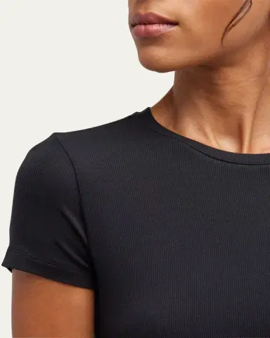 L'Agence Ressi Ribbed Short-Sleeve Tee | Thumbnail 5 L'Agence Ressi Ribbed Short-Sleeve Tee | Thumbnail 5