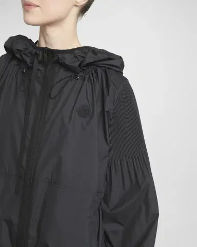 Moncler Auxonne Matte Hooded Windbreaker Jacket | Thumbnail 4 Moncler Auxonne Matte Hooded Windbreaker Jacket | Thumbnail 4