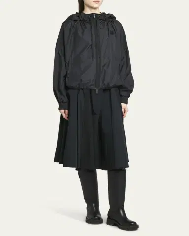 Moncler Auxonne Matte Hooded Windbreaker Jacket | Thumbnail 8 Moncler Auxonne Matte Hooded Windbreaker Jacket | Thumbnail 8