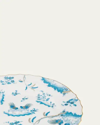 Ginori 1735 Oro di Doccia Flat Plate, Turchese | Thumbnail 3