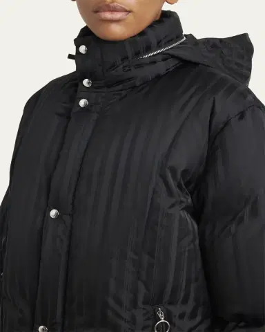 SETCHU Jacquard Stripe Down Hooded Jacket | Thumbnail 5 SETCHU Jacquard Stripe Down Hooded Jacket | Thumbnail 5