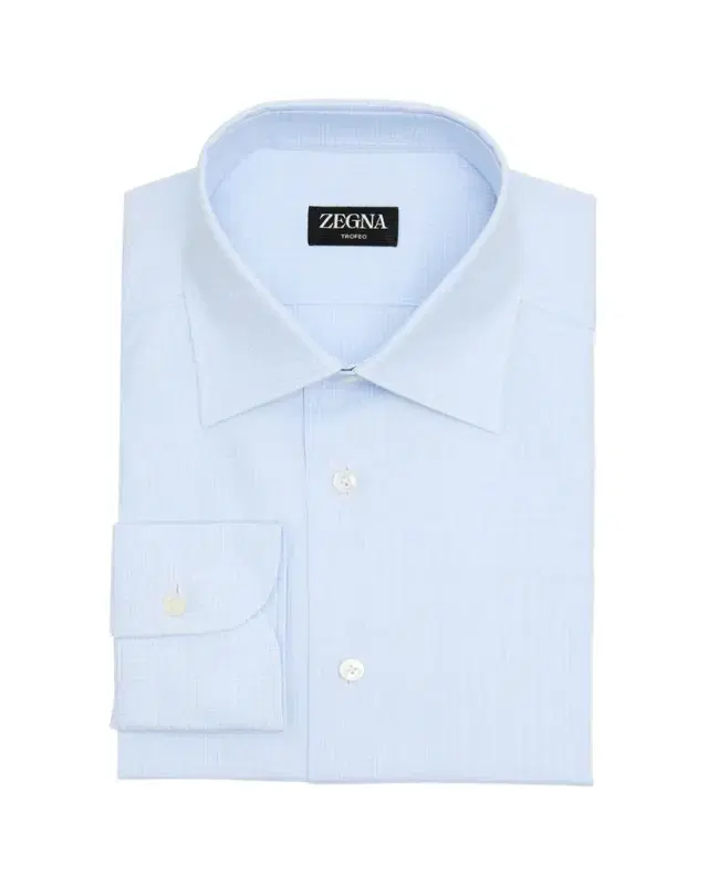 Men's Micro-Check Trofeo Cotton Dress Shirt