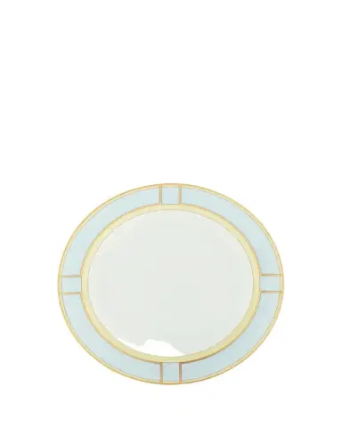 Ginori 1735 Diva Colonna Flat Plate, Celeste | Thumbnail 1