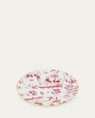Ginori 1735 Oro di Doccia Magenta Flat Dessert Plate | Thumbnail 2