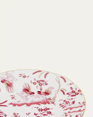Ginori 1735 Oro di Doccia Magenta Flat Dessert Plate | Thumbnail 4