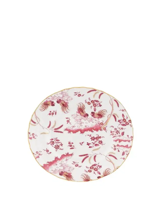 Ginori 1735 Oro di Doccia Magenta Flat Dessert Plate