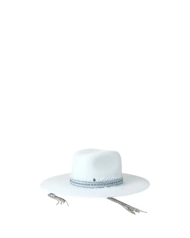 Eliza Fedora With Embellished Denim Band