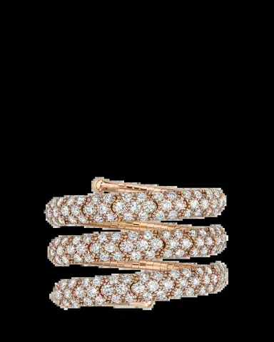 MATTIA CIELO 18k Rose Gold Diamond Wrap Ring | Thumbnail 2