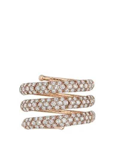 MATTIA CIELO 18k Rose Gold Diamond Wrap Ring | Thumbnail 1