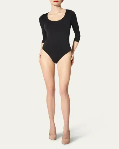 Wolford Tokio 3/4-Sleeve String Bodysuit | Thumbnail 2 Wolford Tokio 3/4-Sleeve String Bodysuit | Thumbnail 2