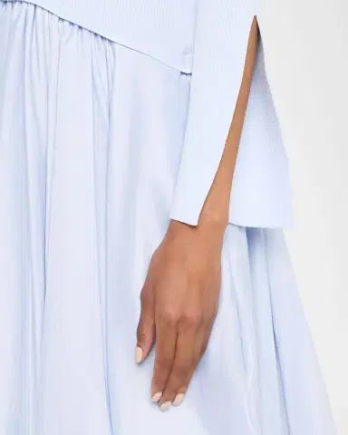 SIMKHAI Kenlie Long-Sleeve Bubble Midi Dress | Thumbnail 4 SIMKHAI Kenlie Long-Sleeve Bubble Midi Dress | Thumbnail 4