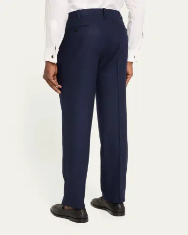 Cesare Attolini Men's Flat-Front Flannel Trousers | Thumbnail 3