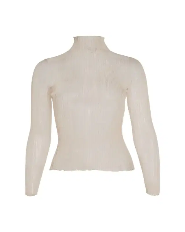Modern Mist Translucent Ribbed Turtleneck