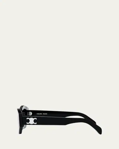 Celine Men's Triomphe Acetate and Nylon Oval Sunglasses | Thumbnail 3 Celine Men's Triomphe Acetate and Nylon Oval Sunglasses | Thumbnail 3