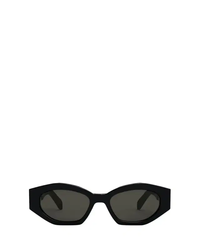 Celine Men's Triomphe Acetate and Nylon Oval Sunglasses