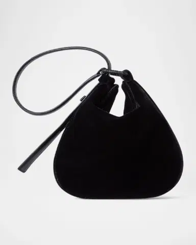 Akris Anna Mini Velvet Hobo Bag | Thumbnail 4