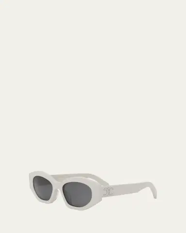 CELINE Triomphe Acetate Oval Sunglasses | Thumbnail 2 CELINE Triomphe Acetate Oval Sunglasses | Thumbnail 2
