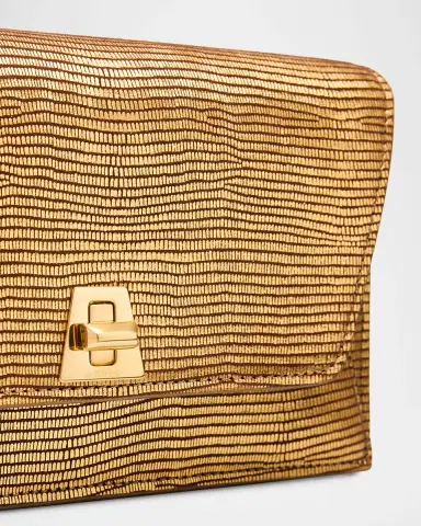 Akris Anouk Lizard-Embossed Metallic Clutch Bag | Thumbnail 5 Akris Anouk Lizard-Embossed Metallic Clutch Bag | Thumbnail 5