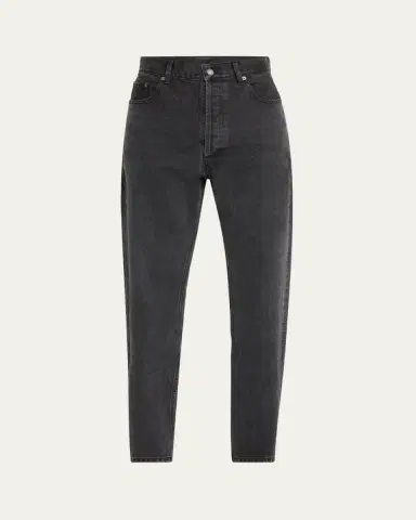 Saint Laurent Men's Loose-Fit Faded Denim Jeans | Thumbnail 5 Saint Laurent Men's Loose-Fit Faded Denim Jeans | Thumbnail 5