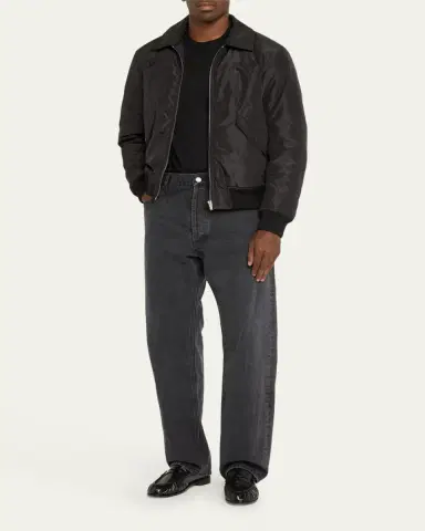 Saint Laurent Men's Loose-Fit Faded Denim Jeans | Thumbnail 6 Saint Laurent Men's Loose-Fit Faded Denim Jeans | Thumbnail 6