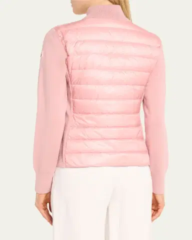 Moncler Hybrid Puffer Wool Cardigan | Thumbnail 7 Moncler Hybrid Puffer Wool Cardigan | Thumbnail 7