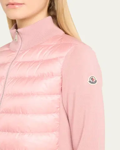 Moncler Hybrid Puffer Wool Cardigan | Thumbnail 9 Moncler Hybrid Puffer Wool Cardigan | Thumbnail 9