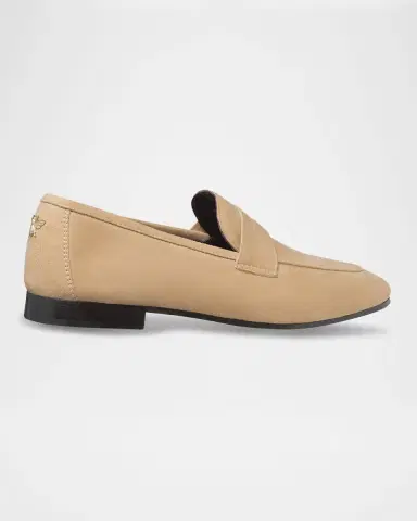 Bougeotte Flaneur Suede Penny Loafers | Thumbnail 3 Bougeotte Flaneur Suede Penny Loafers | Thumbnail 3
