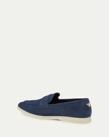 Bougeotte Sporty Suede Penny Loafers | Thumbnail 2 Bougeotte Sporty Suede Penny Loafers | Thumbnail 2