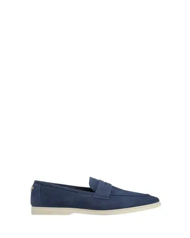 Bougeotte Sporty Suede Penny Loafers | Thumbnail 1 Bougeotte Sporty Suede Penny Loafers | Thumbnail 1