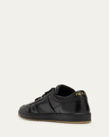 Prada Men's Downtown Napa Leather Low-Top Sneakers | Thumbnail 2 Prada Men's Downtown Napa Leather Low-Top Sneakers | Thumbnail 2