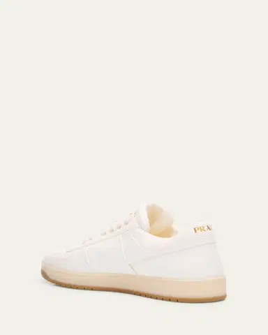 Prada Men's Downtown Napa Leather Low-Top Sneakers | Thumbnail 6 Prada Men's Downtown Napa Leather Low-Top Sneakers | Thumbnail 6