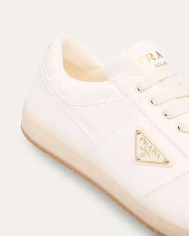 Prada Men's Downtown Napa Leather Low-Top Sneakers | Thumbnail 7 Prada Men's Downtown Napa Leather Low-Top Sneakers | Thumbnail 7