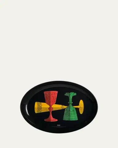 Fornasetti Bicchieri Oval Tray | Thumbnail 4 Fornasetti Bicchieri Oval Tray | Thumbnail 4