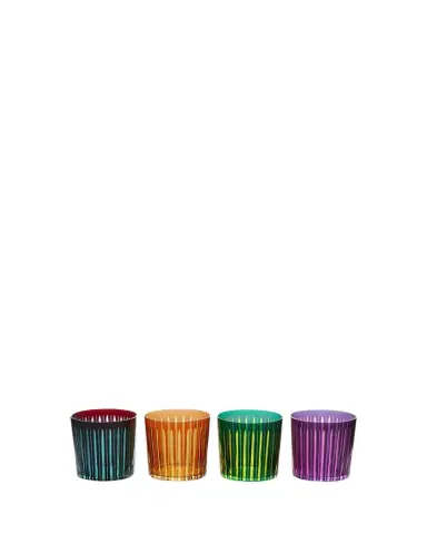 L'Objet Prism Double Old Fashioned Glasses, Set of 4 | Thumbnail 1