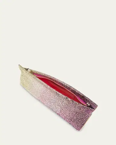 Christian Louboutin Loubitwist Small Strass Suede Clutch Bag | Thumbnail 3
