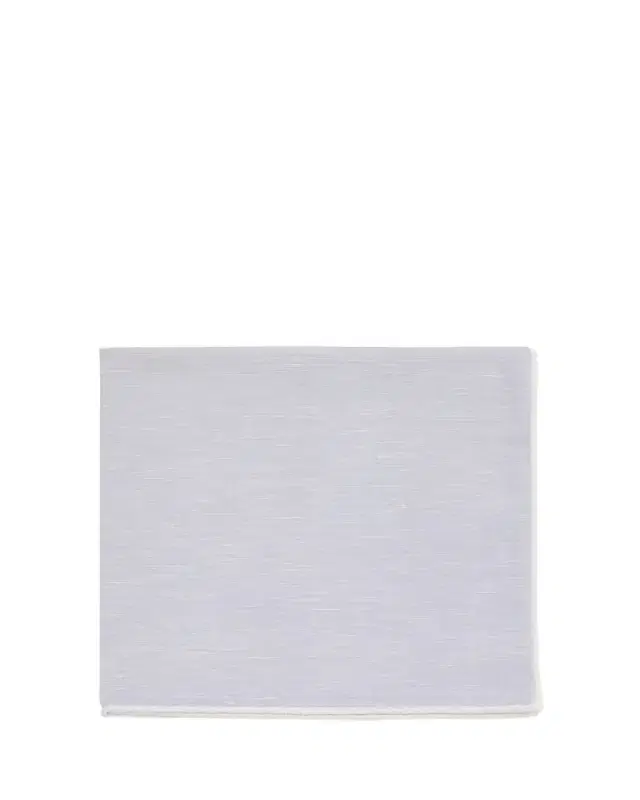 Men's Alma Satin-Edge Egyptian Cotton and Linen Handkerchief