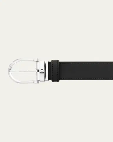 Montblanc Men's Leather Buckle Belt | Thumbnail 2