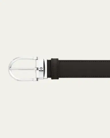 Montblanc Men's Leather Buckle Belt | Thumbnail 3