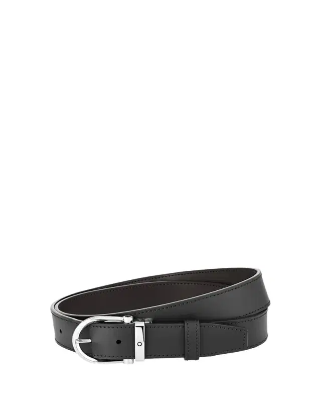 Montblanc Men's Leather Buckle Belt