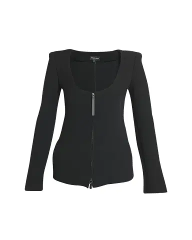 Giorgio Armani Double-Jersey Virgin Wool Zip Jacket | Thumbnail 1 Giorgio Armani Double-Jersey Virgin Wool Zip Jacket | Thumbnail 1