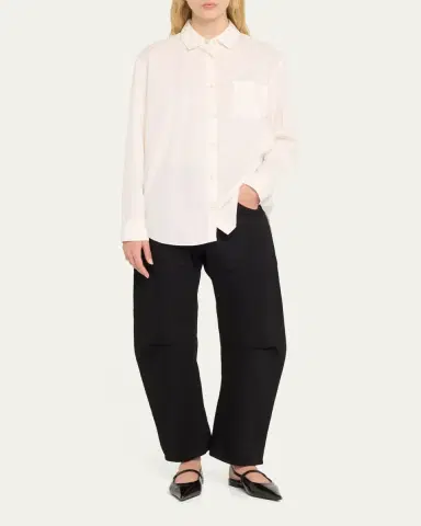 Nili Lotan Shon Curved Denim Pants | Thumbnail 6 Nili Lotan Shon Curved Denim Pants | Thumbnail 6