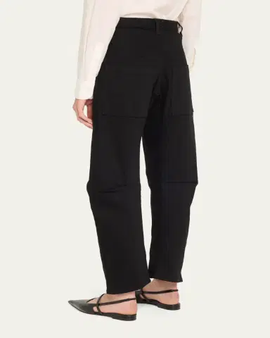Nili Lotan Shon Curved Denim Pants | Thumbnail 7 Nili Lotan Shon Curved Denim Pants | Thumbnail 7
