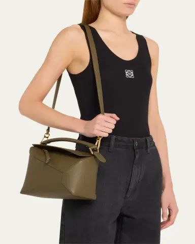 Loewe Puzzle Edge Small Top-Handle Bag in Leather | Thumbnail 6 Loewe Puzzle Edge Small Top-Handle Bag in Leather | Thumbnail 6